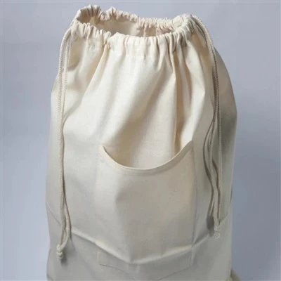 Bag Llinyn Draws Golchi Cotwm Maint Bach